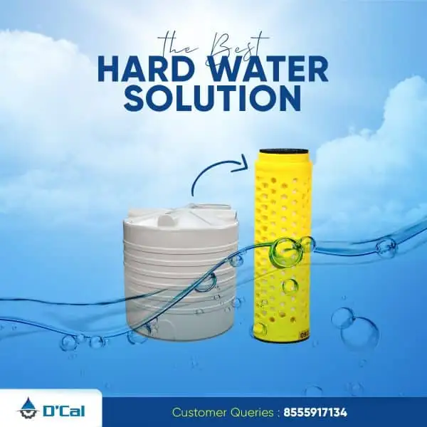 Easy to use Dcal Hard water softener